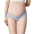 thumbnail image 4 of Tejiojio Maternity/Labor/Nursing Clothing Clearance Women Low Waist U Shaped Pregnant Elasticity Soft Maternity Panties, 4 of 8