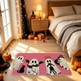 thumbnail image 4 of TanSiDing Halloween Mat, Soft Polyester Fleece Bathroom Floor Mat, Non-Slip Ghost Pattern Carpet, Decorative Entryway Rug for Spooky Home Decor 60*40cm, 4 of 6