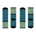 thumbnail image 4 of Peacock Socks Unisex Stretchy Crew | Original Paisley Teal Blue | 1 Pair, 1 Size, 4 of 6