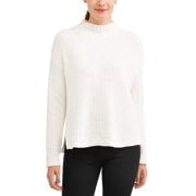 Mock Neck Chenille Sweater - Walmart 