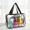 thumbnail image 1 of Bolsas De Maquillaje pvc Impermeable Bolso De Cosméticos Portátil Bolsa De Almacenamiento De Artículos De Tocador Gran Capacidad Mujeres Viaje Natación Transparente Niñas Aseo Organizador, 1 of 4