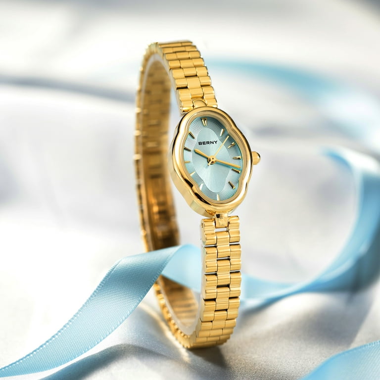 BERNY Small Gold Watches for Women Dainty Vintage Ladies  display picture 3