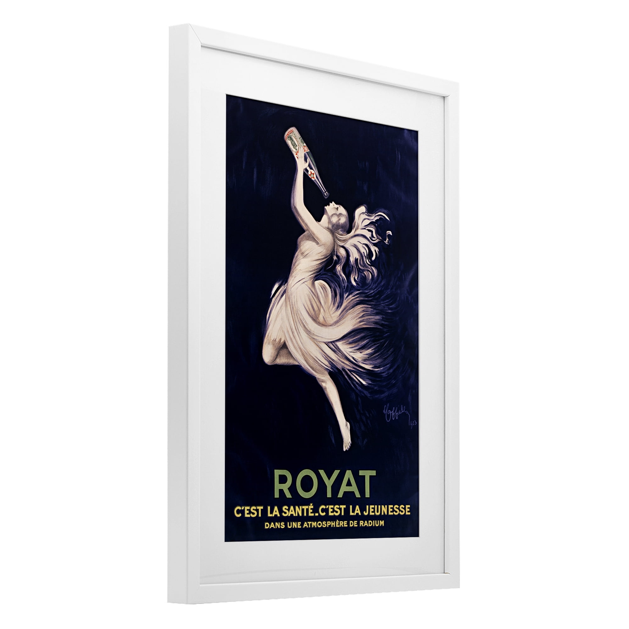 Stupell Industries Royat 1923 Advertisement White Framed Print Under Glass, design by Leonetto Cappiello