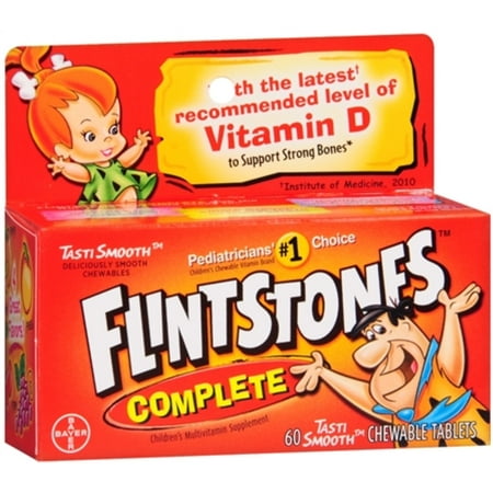 Flintstones Chewable Tablets Complete 60 ea (Best Chewable Vitamins For Women)