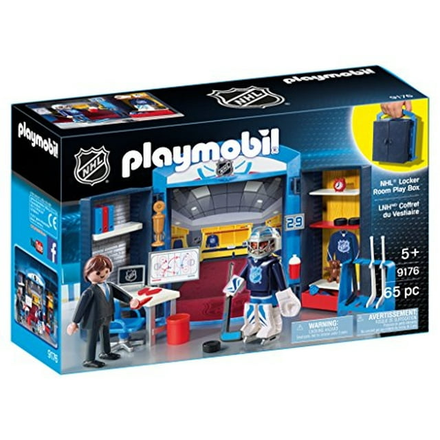 Caja de juegos PLAYMOBIL NHL Locker Room azul Playmobil