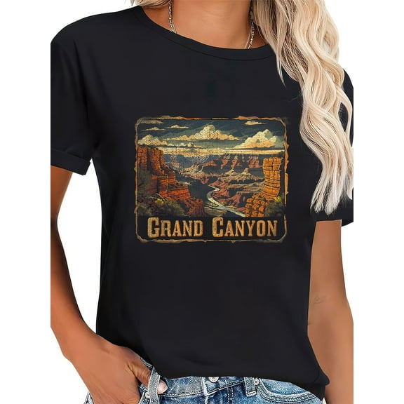 100% Cotton Grand Canyon - US National Park Vintage Men Women Retro T-Shirt