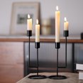 thumbnail image 3 of Topboutique Metal Candle Holder,2 Pcs Double-Headed Candle Holder,Candlestick Holders,Taper Candle Holder, for Wedding Table Centerpiece Home Decor,Black, 3 of 7