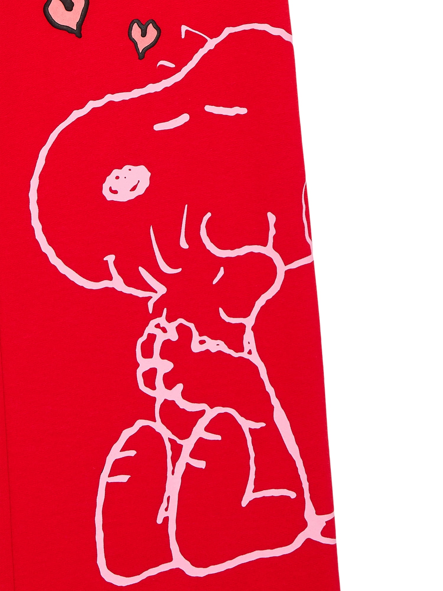 Snoopy Girls Valentine's Day Fleece Pants, Sizes 4-16