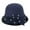 Navy, variant on Holzkary Women's Cloche Bucket Hat 1920S Vintage Dress Winter Hats with Flower Accent Women's Autumn and Winter Flowers Round Top Casual Fisherman's Basin Cap Small Bowler Hat A M