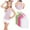 Pink, variant on ZACPNCV 5 Pack Girls Dance Tank Tops Racerback Camisole Undershirts Summer Spaghetti Strap Sleeveless Crop Tops for Boys Dress Clothes Green 12-24 Months