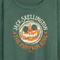 thumbnail image 3 of The Nightmare Before Christmas - Jack Skellington Pumpkin King - Women's Lightweight French Terry Long Sleeve Shirt, 3 of 5