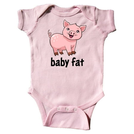 

Inktastic Baby Fat- cute pig Gift Baby Boy or Baby Girl Bodysuit