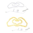 thumbnail image 4 of Lámparas De Plástico Luz de neón LED amarilla en forma de corazón para decoración del Día de San Valentín (1 unidad) JASKFLY, 4 of 8