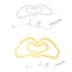 thumbnail image 4 of Lámparas De Plástico Luz de neón LED amarilla en forma de corazón para decoración del Día de San Valentín (1 unidad) JASKFLY, 4 of 8