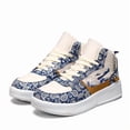 thumbnail image 5 of Men'S Fashion High-Top Skateboarding Sneakers - Stylish Chunky Sole, Casual Lace-Up Running Shoes, Letter Print, Durable EVA And Fabric, Four Seasons Outdoor Shoes, Outdoor Sneakers, 5 of 9