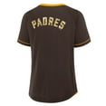 thumbnail image 3 of Women's Fanatics Brown San Diego Padres League Diva Star Raglan V-Neck T-Shirt, 3 of 5