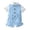 Sky Blue, variant on lnmuld Toddler Boy Gentleman Outfit Set Plaid Bow Tie & Striped Vest 2 Piece Casual Daily Wear Size:3-4 Years