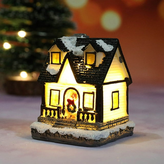 Christmas Village Sets Christmas Decoration LED Lighted Christmas Christmas Bulbs Decorations Keepsake Christmas Ornament Glass Christmas Ornament Cute Christmas Ornament Dated Christmas Ornament