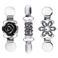 thumbnail image 1 of MasteelfCA 3Pcs Sweater Shawl Clips Cardigan Clips Sweater Buckles Decorative Sweater Clips, 1 of 7