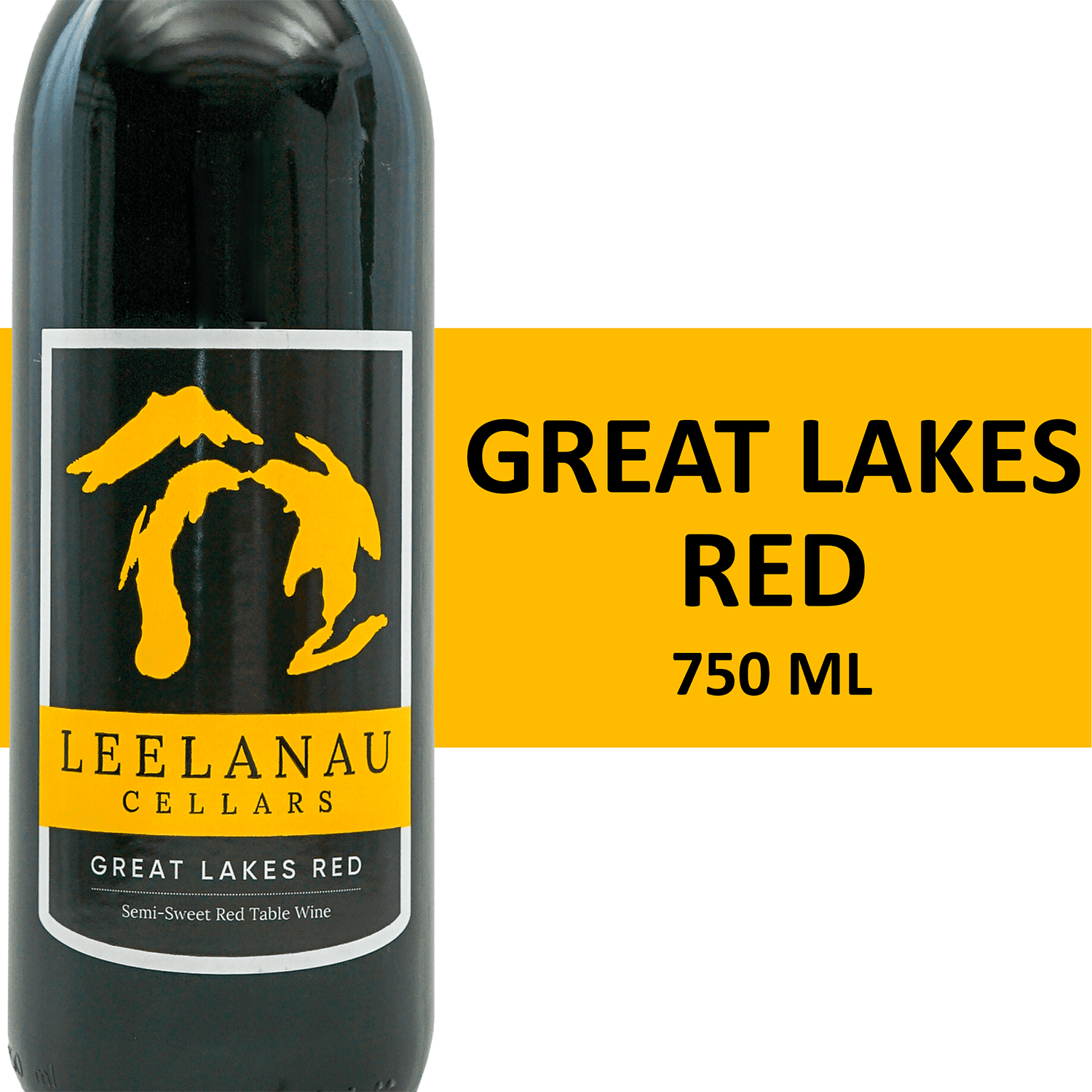 Leelanau Cellars Great Lakes Red Wine, Leelanau County, 750ml Glass Bottle