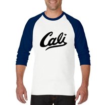 MmF - Mens Raglan Sleeve Baseball T-Shirts, up to Size 3XL - California Cali