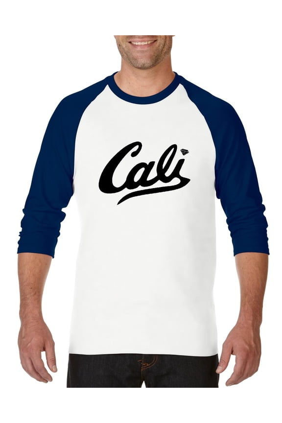 MmF - Mens Raglan Sleeve Baseball T-Shirts, up to Size 3XL - California Cali