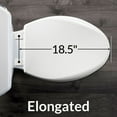 thumbnail image 6 of STA-TITE Elongated Open Front Toilet Seat in White, 6 of 7