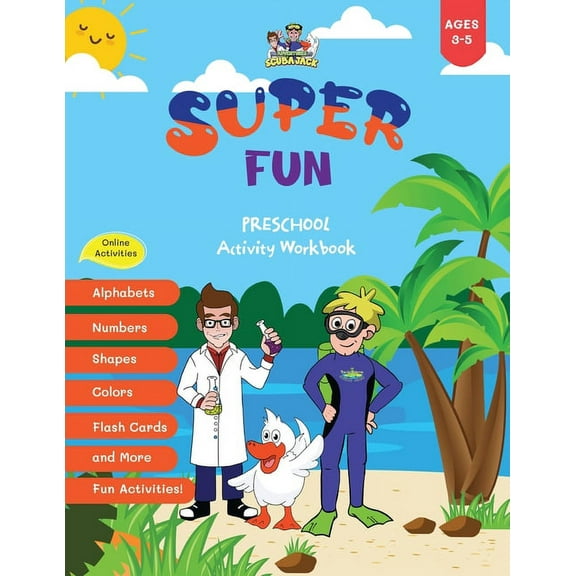 Super Fun Preschool Activity Workbook 3-5, (Paperback)