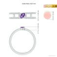 thumbnail image 4 of ANGARA Natural Tilted Marquise Amethyst Parallel Split Shank Ring in 14K White Gold for Women (Size-5x2.5mm) | February Birthstone, Anniversary, Jewelry Gift for Women | Natural Amethyst Ring, 4 of 9