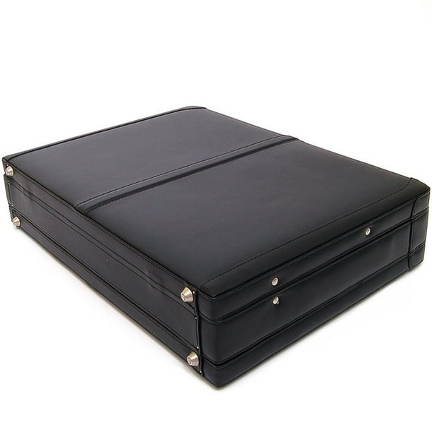 Alpine Swiss Expandable Leather Attache Briefcase Combination Locks Hard Case Walmart
