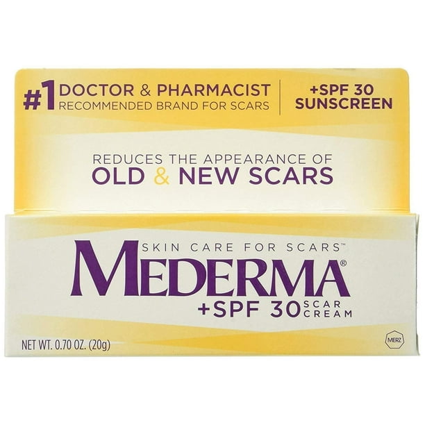 Mederma Skin Care Cream for Scars with Spf 30, .7 Oz. (Pack of 3