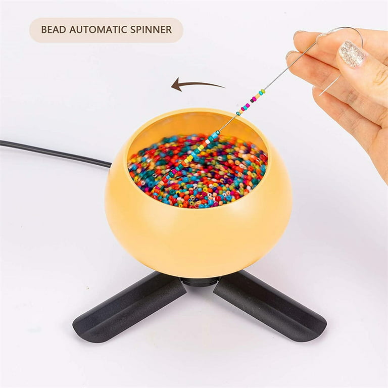 Diy Electric Bead Spinner Jewelry Making Automatic with Seed Beads
