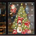 thumbnail image 1 of Pegatinas de ventana de Navidad, calcomanías de pared de copo de nieve de Papá Noel para habitaciones de niños, pegatinas de espejo de dormitorio, decoraciones para el hogar de Navidad y Año Nuevo, 1 of 4