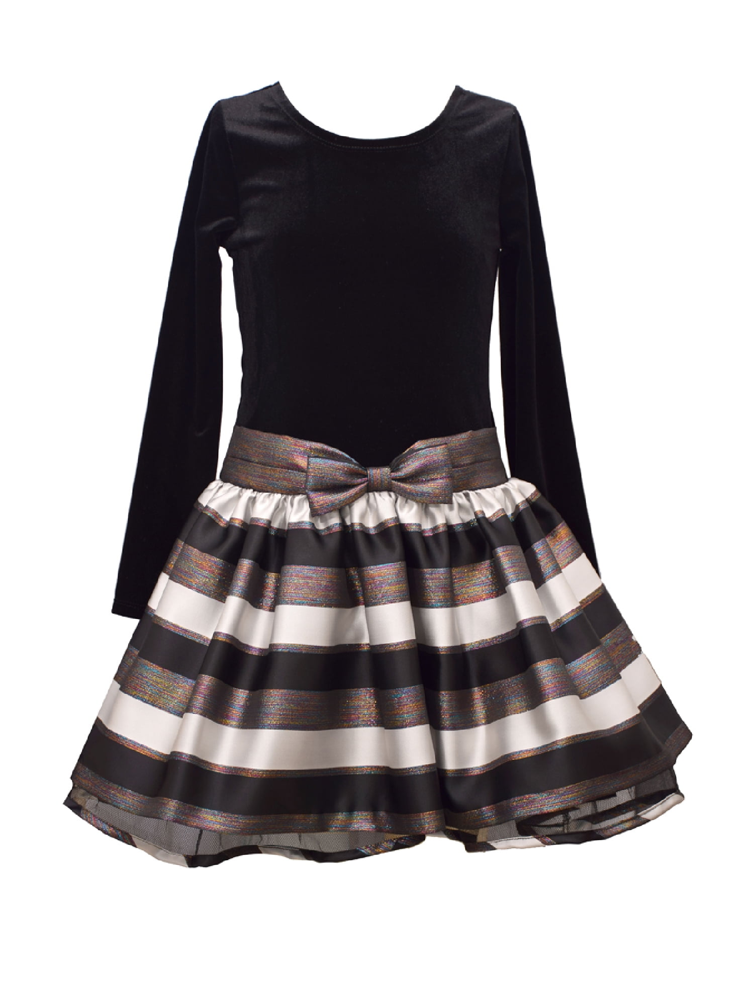 bonnie jean long sleeve drop waist dress