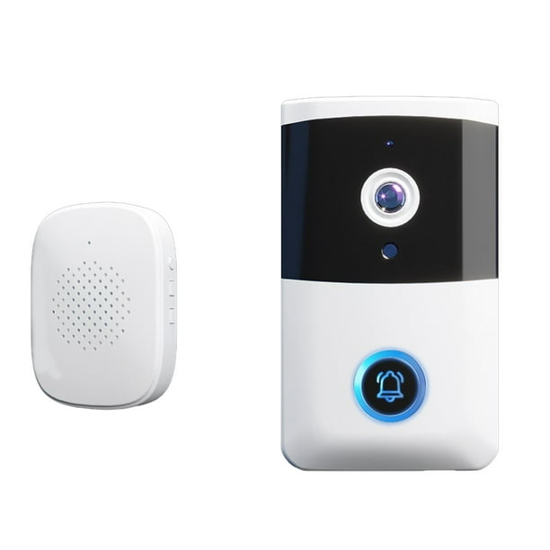 Timbre electrónico Pisexur para hombres, timbre inalámbrico con video y control remoto, timbre visual inteligente, timbre de seguridad con visión nocturna para el hogar, timbre de puerta con wifi, el