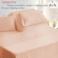 thumbnail image 4 of 4 Piece Top Split King Sheets for Adjustable Bed for Sleep Number Bed 36" Flex Top Fits 21" Deep Mattress 100% Egyptian Cotton 800 Thread Count Split Top King - Blush Solid, 4 of 7