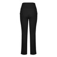 thumbnail image 4 of Bcresic Flare Leggings for Women-Bootcut Yoga Pants Women's High Waisted Workout Bootleg Work Pants Solid Dress Pants Tummy Control Yoga Pants,Black,Large, 4 of 6