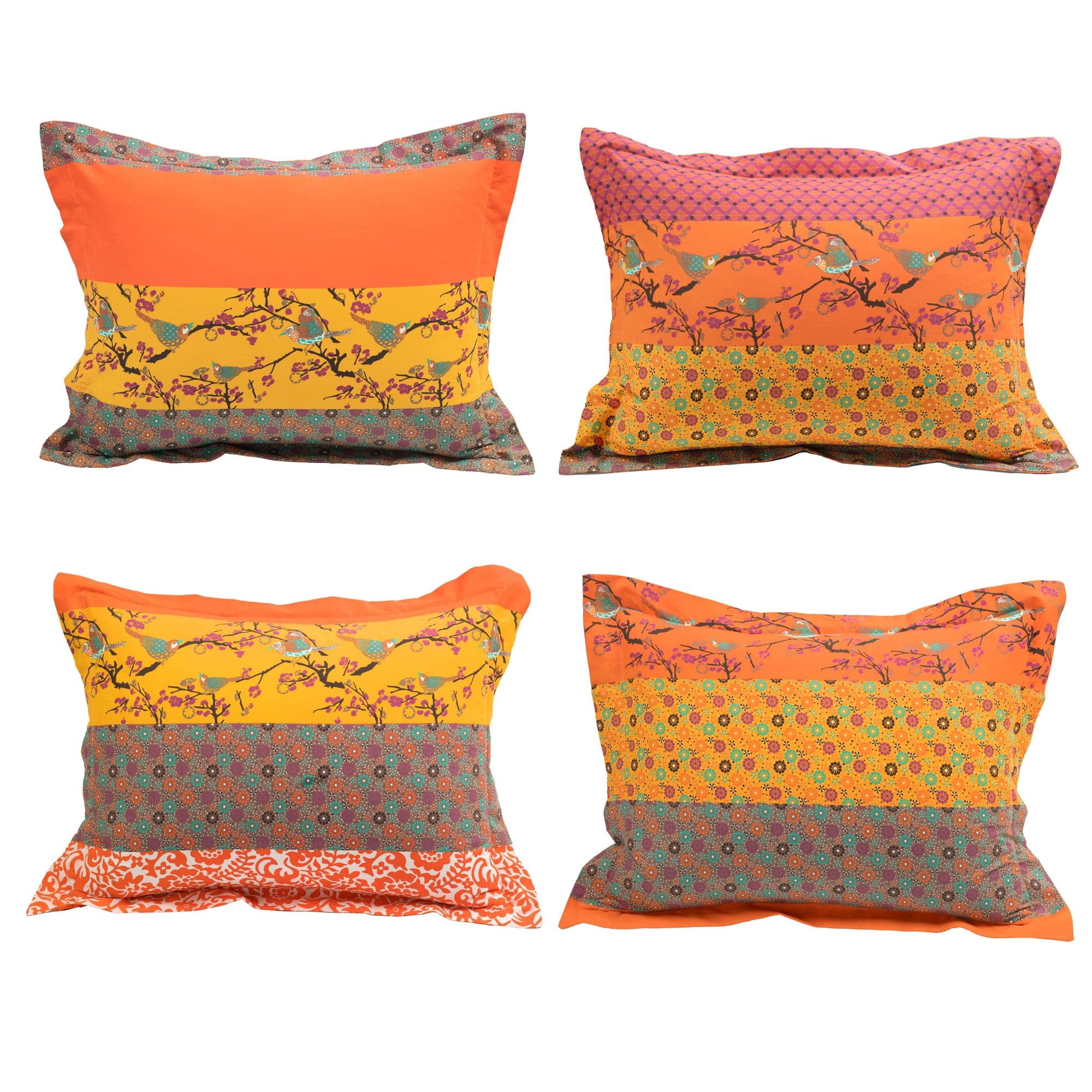 Lush Decor Royal Empire Duvet Cover - Tangerine - Full/Queen