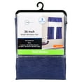 thumbnail image 5 of Mainstays Rod Pocket Tier and Valance Kitchen Curtain Set, 3-Piece, Navy, 56" W x 36" L, 5 of 5