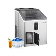 IKER Ice Maker 33lb/24H, Countertop Ice Shaver Machine, Portable 2-in-1 Ice Machine with LCD Display