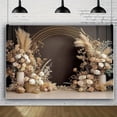 thumbnail image 5 of Boho Pampas Grass Floral Wall Wedding Backdrop White Pink Rose Bridal Shower Photography Background Bohemia Baptism Newborn Shower Birthday Party Decorations Banner Supplies Photo Booth Props, 5 of 5