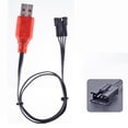 thumbnail image 3 of COOLHOOD 3.7Vx2 500mA SM4P Plugs USB Charging Cable for 7.4V Lithium Batteries Remote Model Car Boats LED Charging Indicators, 3 of 3