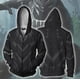 thumbnail image 2 of Sudaderas con capucha con estampado 3D de la pantera negra de la película de Marvel para hombres y mujeres, chaquetas con bolsillo con cremallera de hip hop, popular, 2 of 4