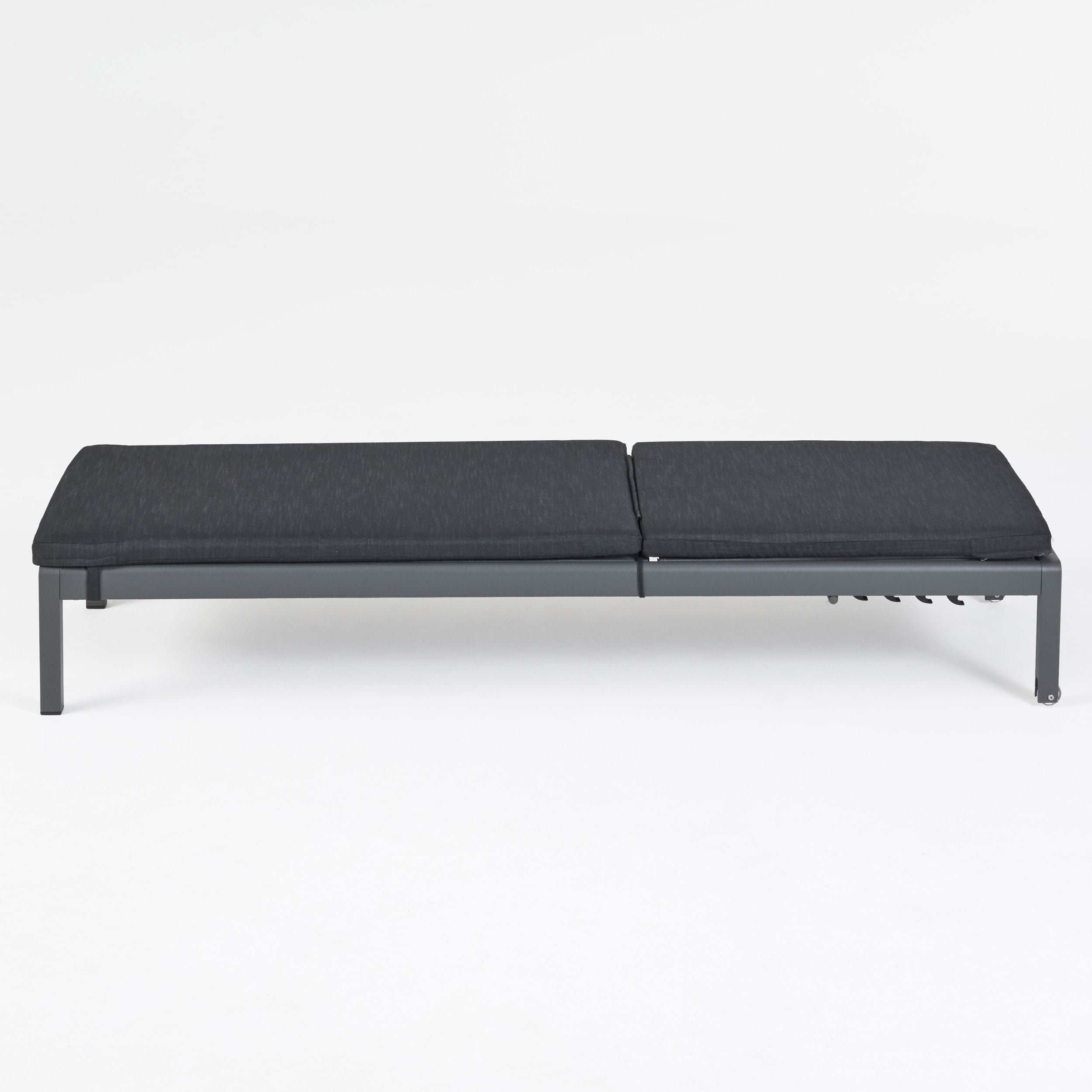 Mitchell Outdoor Chaise Lounge with Cushion, Set of 2, Dark Gray