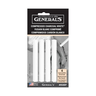 Generals Charcoal White Pencils, No 2, Pack of 12 
