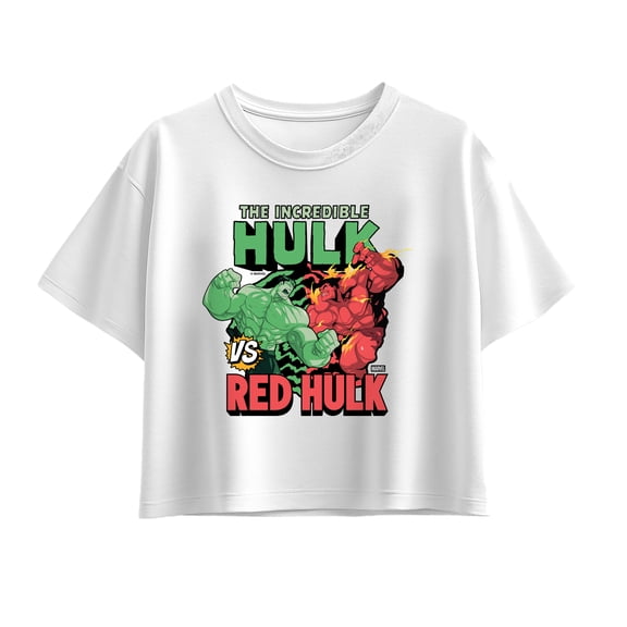 Marvel - Hulk vs. Red Hulk - Youth Girls Boxy T-Shirt