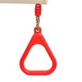 thumbnail image 2 of SHISUYAN Wooden Swing Obstacle Course Swing Gymnastic Rings Outdoor Climbing Ring Obstacle Rings Swing Toys Set Backyard Play Sets, 2 of 9