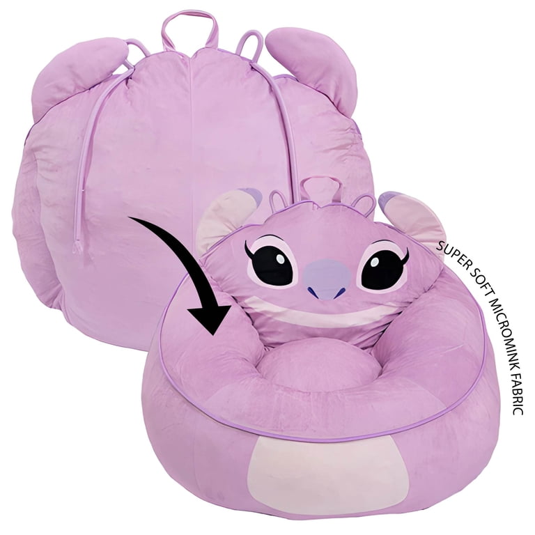 Lilo & Stitch Kids' Compressed Foam Bean Bag Chair, Angel