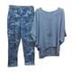 thumbnail image 1 of Conjunto de tops y pantalones de manga corta con cuello redondo y estampado para mujer Wmkox8yi  bvn1603, 1 of 8