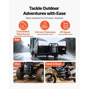 VEVOR Metal Fuel Container, 5.3 Gallon, Fuel Jerry Can with Spout and Comfort Handle, 6 L/min Max Flow Rate, Leakproof & Corrosion-resistant Metal Gas Tank Most Cars Motorcycle ATV UTV, Black